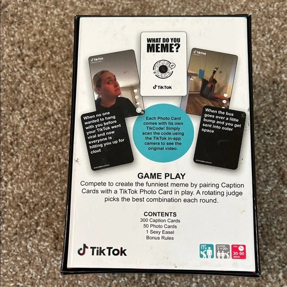 What Do You Meme? TikTok Edition Game Adult party game Teen/College Used Once - Picture 3 of 5
